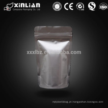 China por atacado de plástico de alumínio de alumínio saco saco zip lock / saco zíper